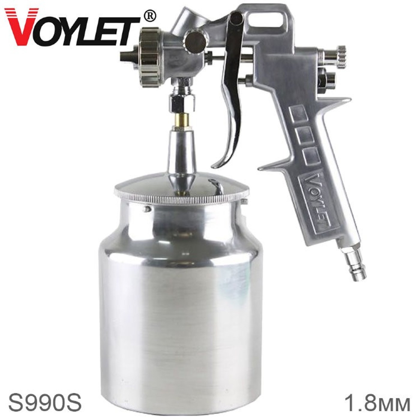 Краскопульт Voylet 1.8 мм, нижний бачок 1000 мл.