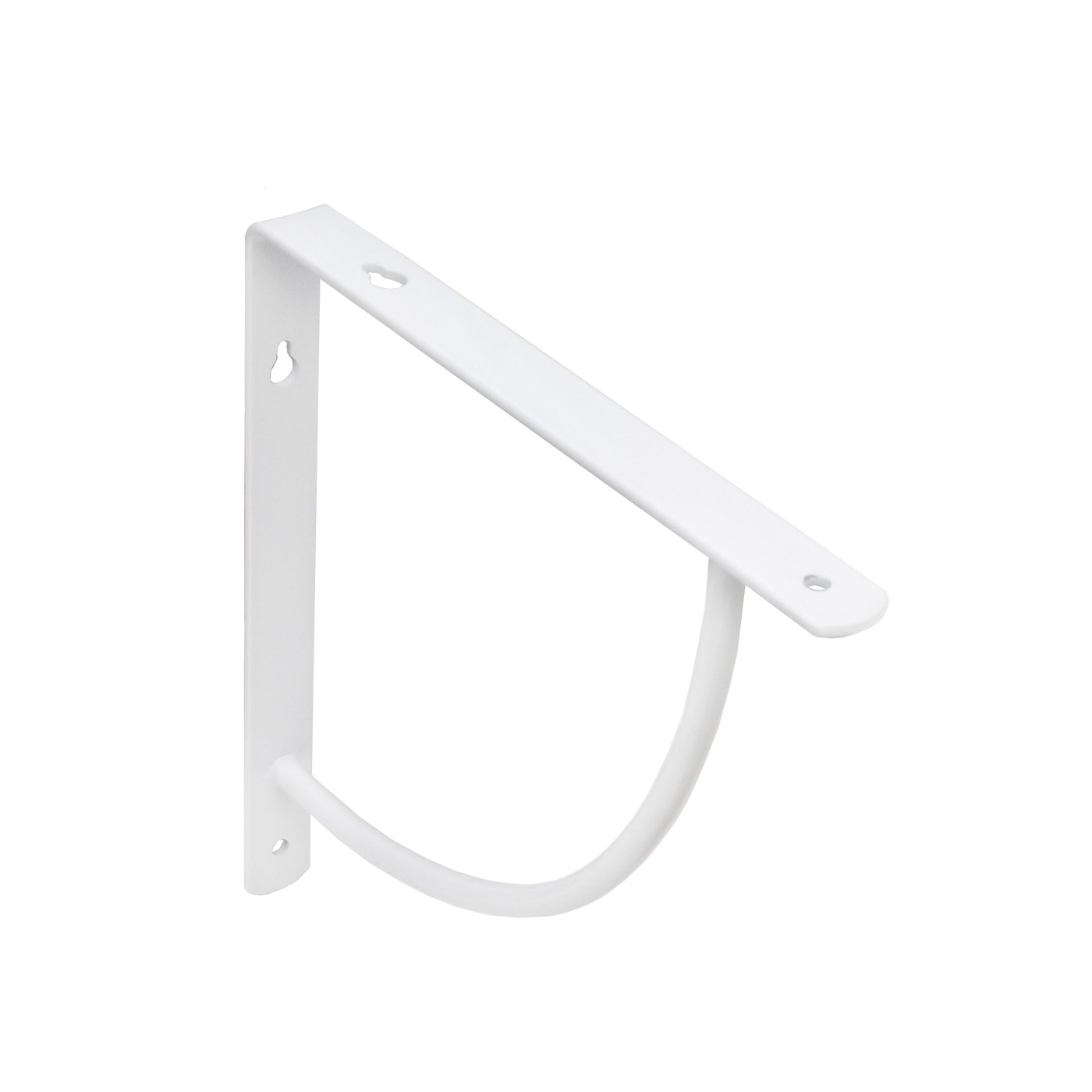 Полкодержатель ORBIT 200*200*20*3, белый AKS  68530