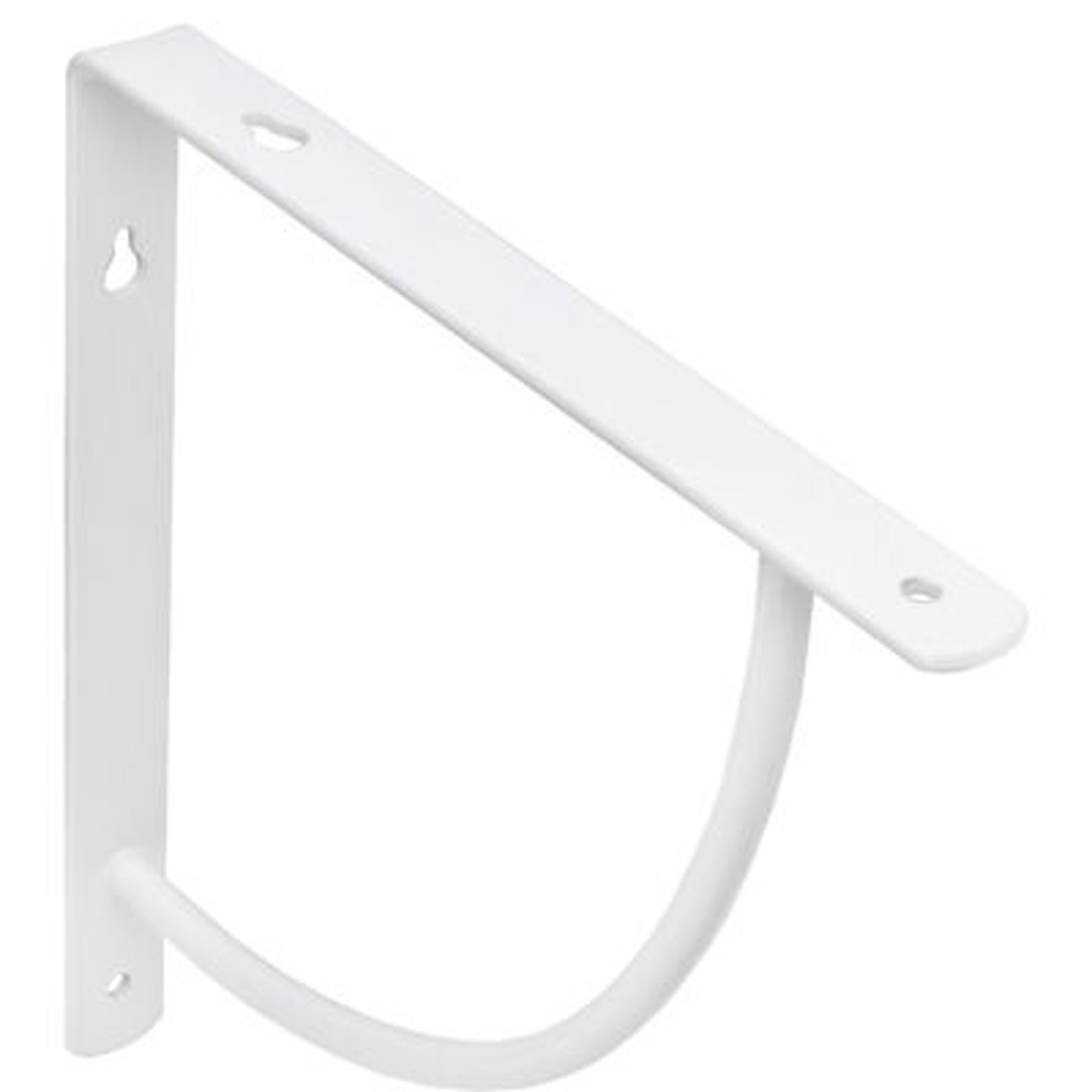 Полкодержатель ORBIT 200*200*20*3, белый AKS  68530