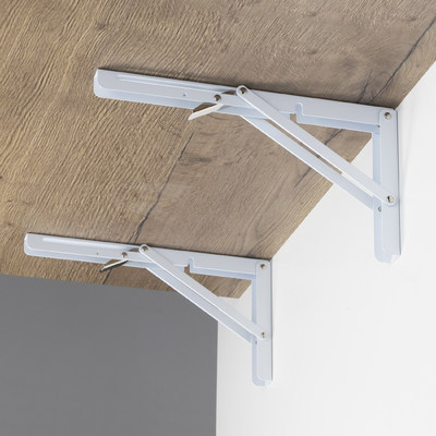 Полкодержатель складной 400 модель 1, белый AKS  69066