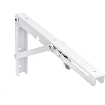 Полкодержатель складной 400 модель 1, белый AKS  69066