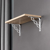 Полкодержатель INFINITY 150*150*20*3, белый AKS  68524