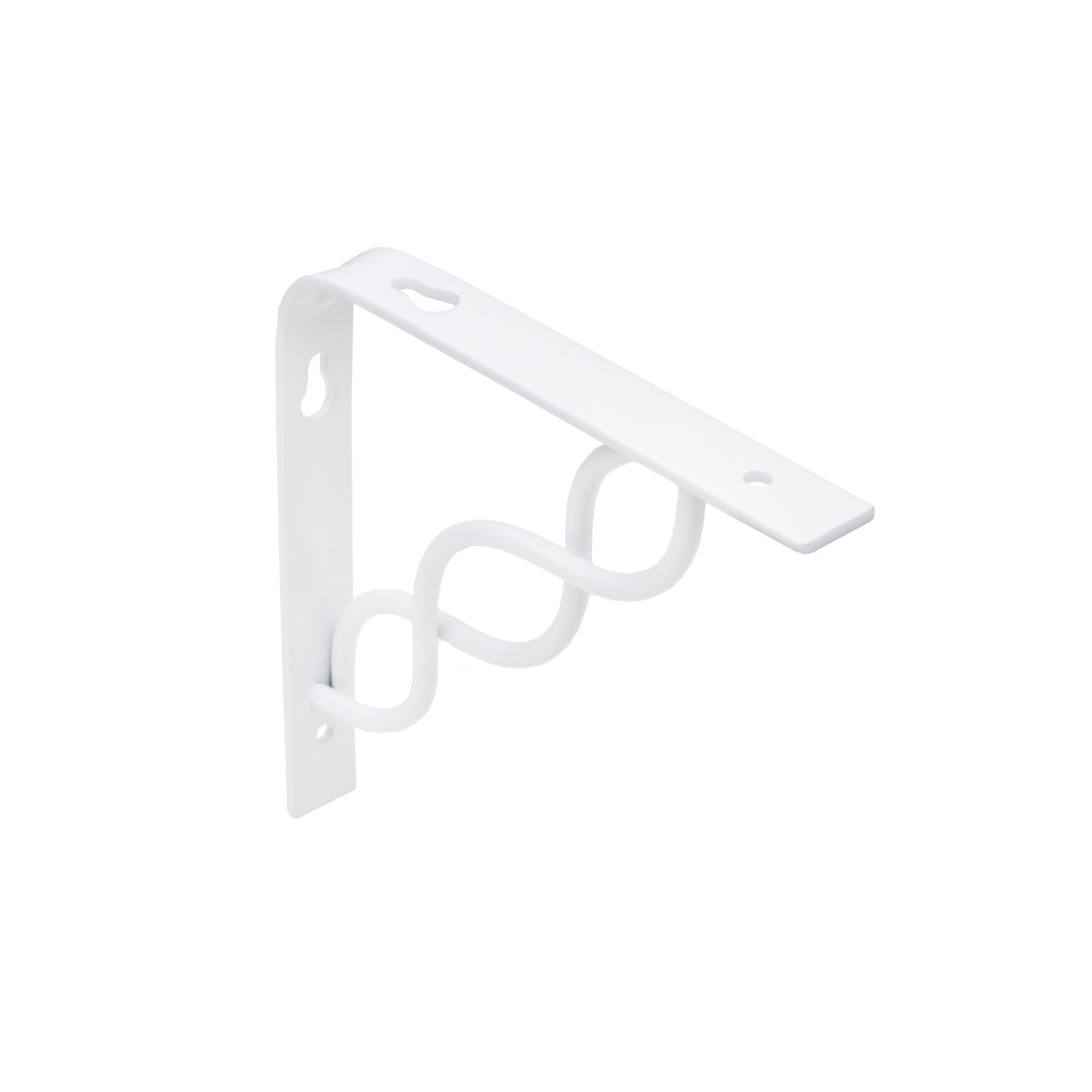 Полкодержатель INFINITY 200*200*20*3, белый AKS  68526