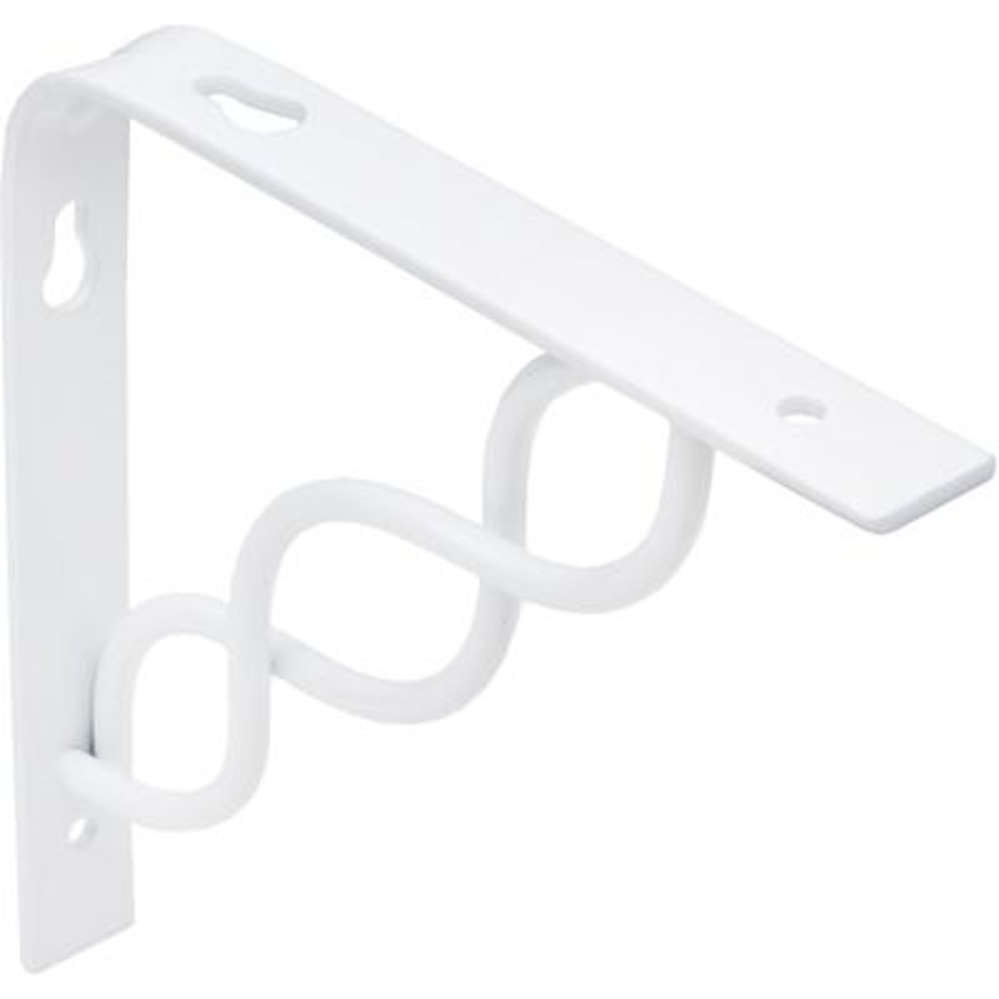 Полкодержатель INFINITY 200*200*20*3, белый AKS  68526