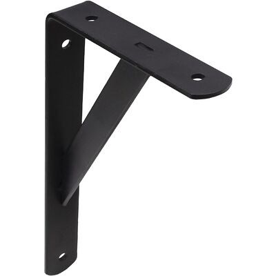 Полкодержатель LINE 250*150*30*4, черный AKS  68569