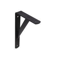 Полкодержатель LINE 300*200*30*4, черный AKS  68571