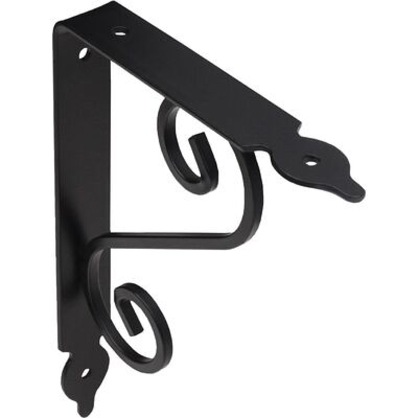 Полкодержатель MELODY 145*110, черный AKS  59120