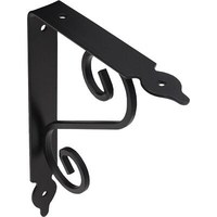 Полкодержатель MELODY 145*110, черный AKS  59120