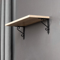 Полкодержатель MELODY 190*140, черный AKS  59121