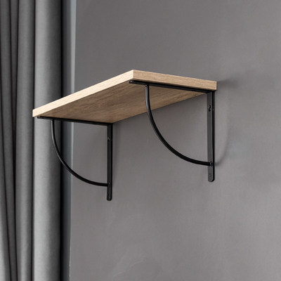 Полкодержатель ORBIT 150*150*20*3, черный AKS  68527