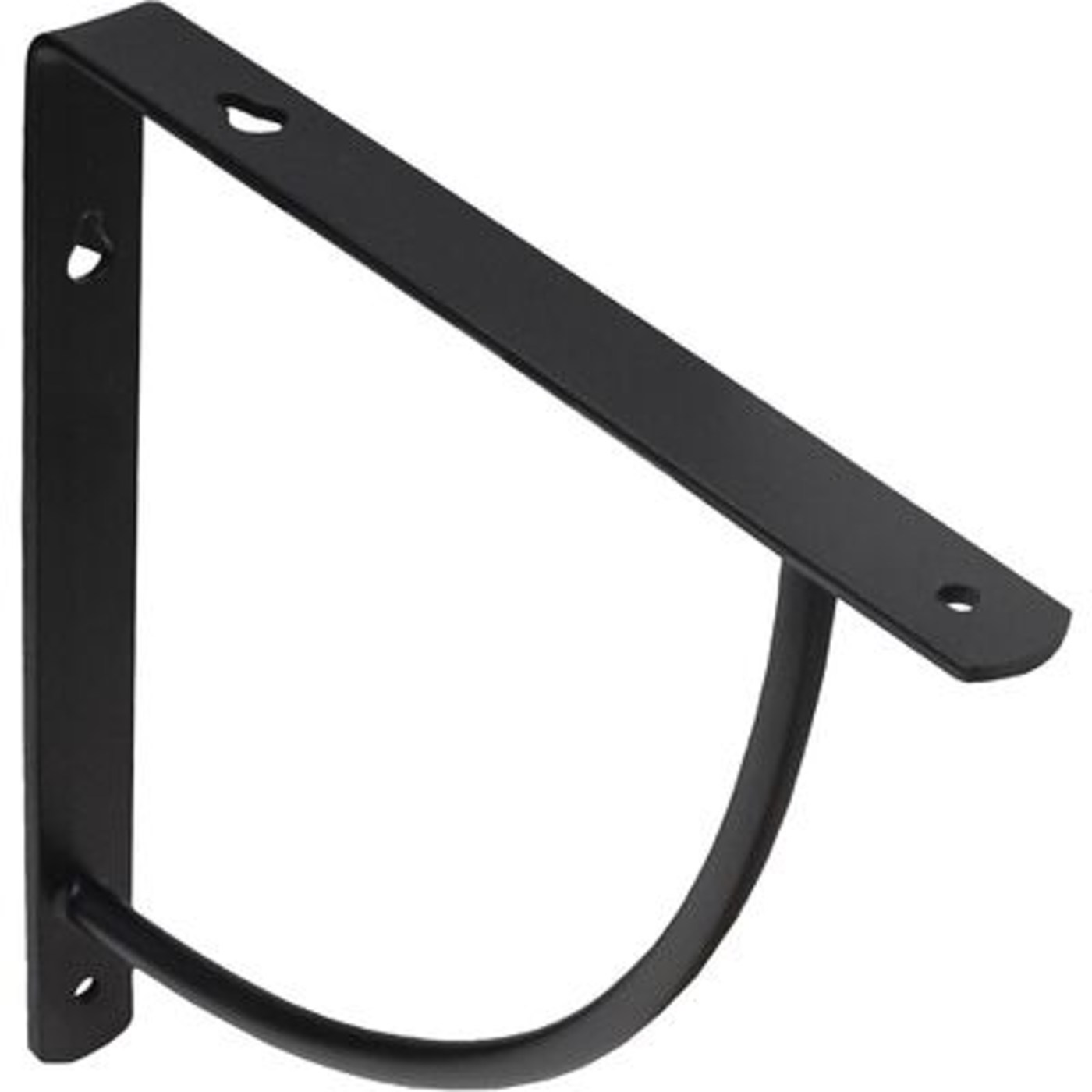 Полкодержатель ORBIT 150*150*20*3, черный AKS  68527