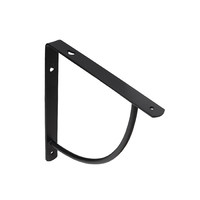 Полкодержатель ORBIT 200*200*20*3, черный AKS  68528