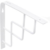 Полкодержатель QUADRO 150*150*20*3, белый AKS  68562