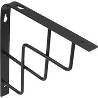 Полкодержатель QUADRO 150*150*20*3, черный AKS  68559