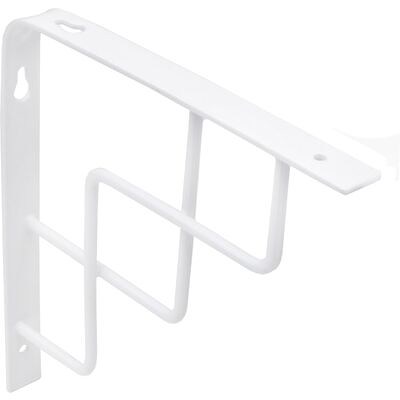 Полкодержатель QUADRO 200*200*20*3, белый AKS  68563