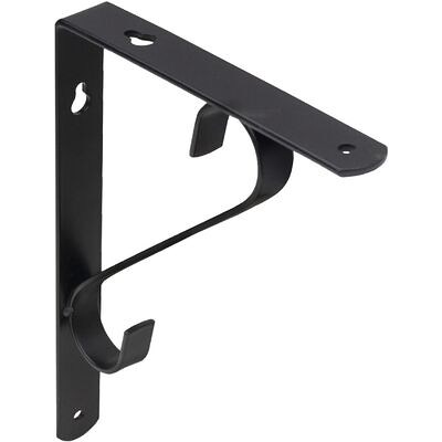 Полкодержатель SONATA 200*150*20*3, черный AKS  68575