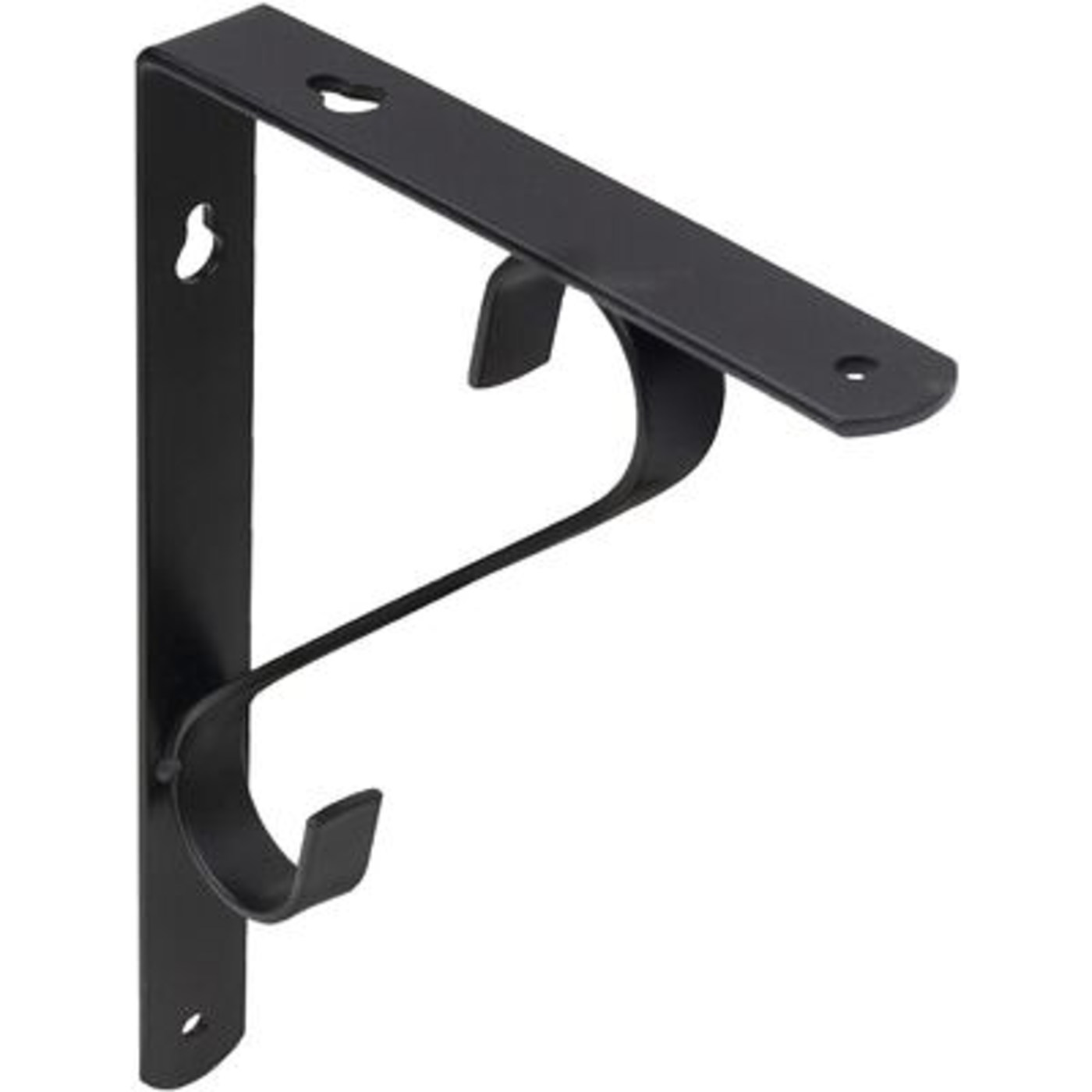 Полкодержатель SONATA 200*150*20*3, черный AKS  68575