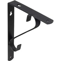 Полкодержатель SONATA 200*150*20*3, черный AKS  68575