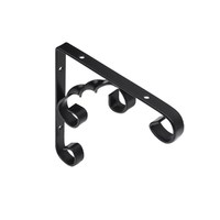 Полкодержатель ARFA 100*100*13*2,5, черный AKS  68619