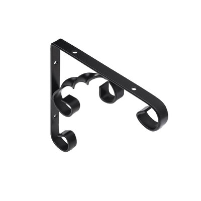 Полкодержатель ARFA 100*100*13*2,5, черный AKS  68619