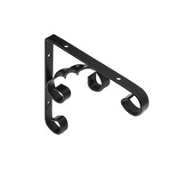 Полкодержатель ARFA 150*150*13*2,5, черный AKS  68618