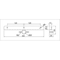 Держатель полки симметричный односторонний AKS 14292