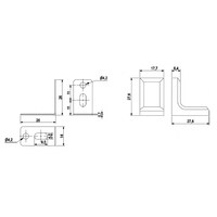 Уголок монтажный с металлической основой (100шт) Бежевый AKS 58306