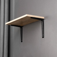 Полкодержатель CRAFT 125*150*1.2, черный AKS 68578