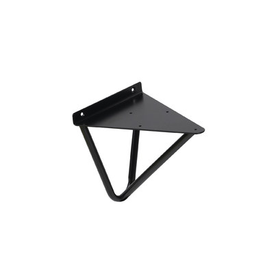 Полкодержатель FLASH 160*186, черный матовый AKS 95281