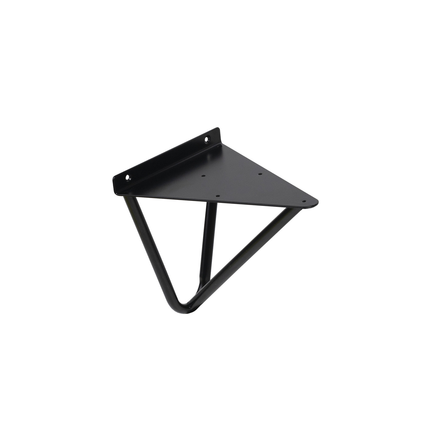 Полкодержатель FLASH 160*186, черный матовый AKS 95281