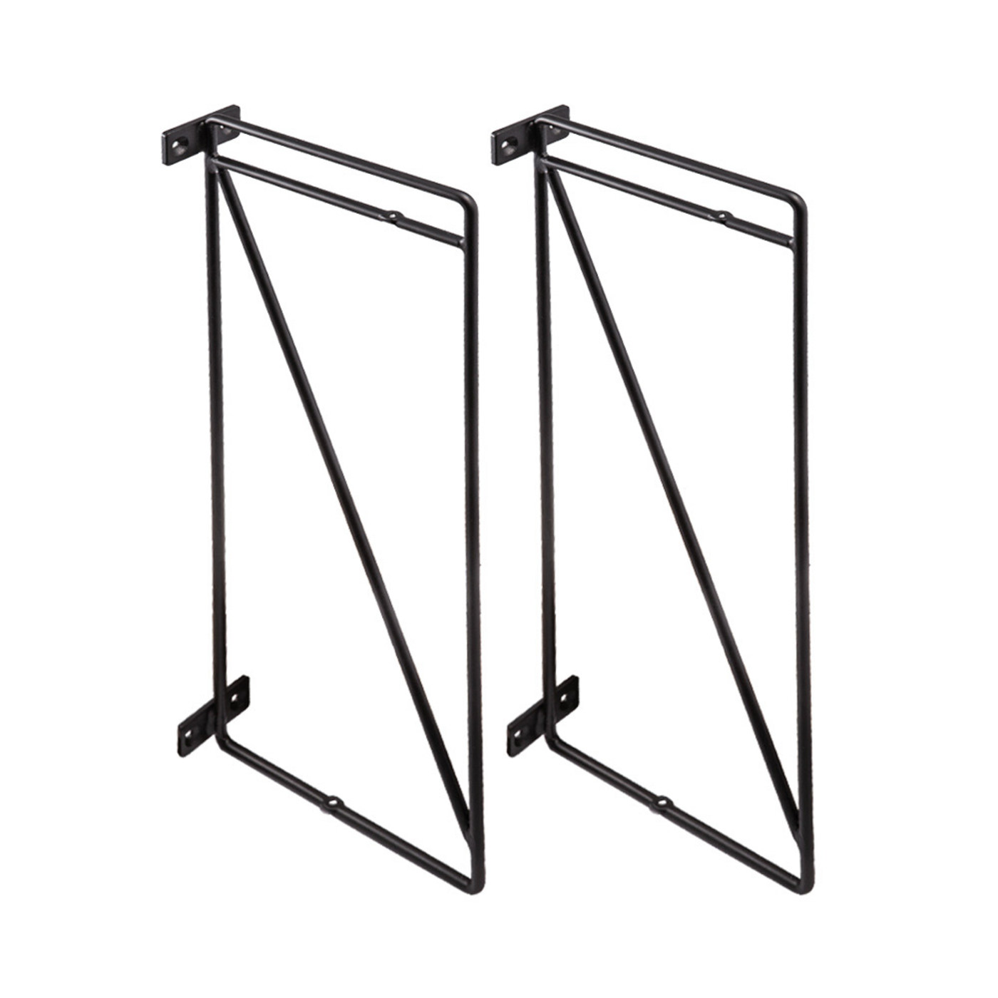 Полкодержатель KOMBO 166*400 черный AKS 71063