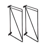 Полкодержатель KOMBO 166*400 черный AKS 71063