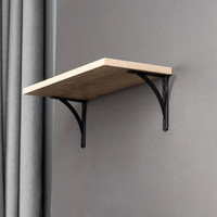 Полкодержатель KOMETA 200*150*20*3, черный AKS 68566