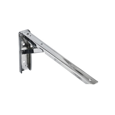 Полкодержатель складной 350*135*30 модель 2, хром AKS 73516