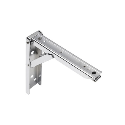 Полкодержатель складной 350*135*30 модель 2, хром AKS 73516