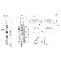 Навес кухонный универсальный регулируемый TITAN AKS 66754