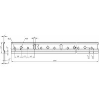 Профиль для навески,шина 2м (1,5 мм) AKS  80947