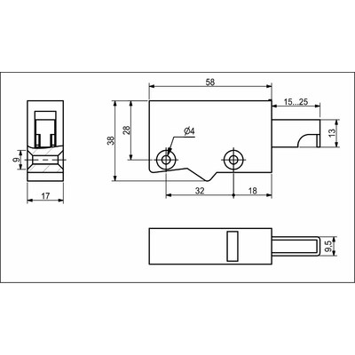Навес кухонный регулируемый (простой) Белый AKS 13198