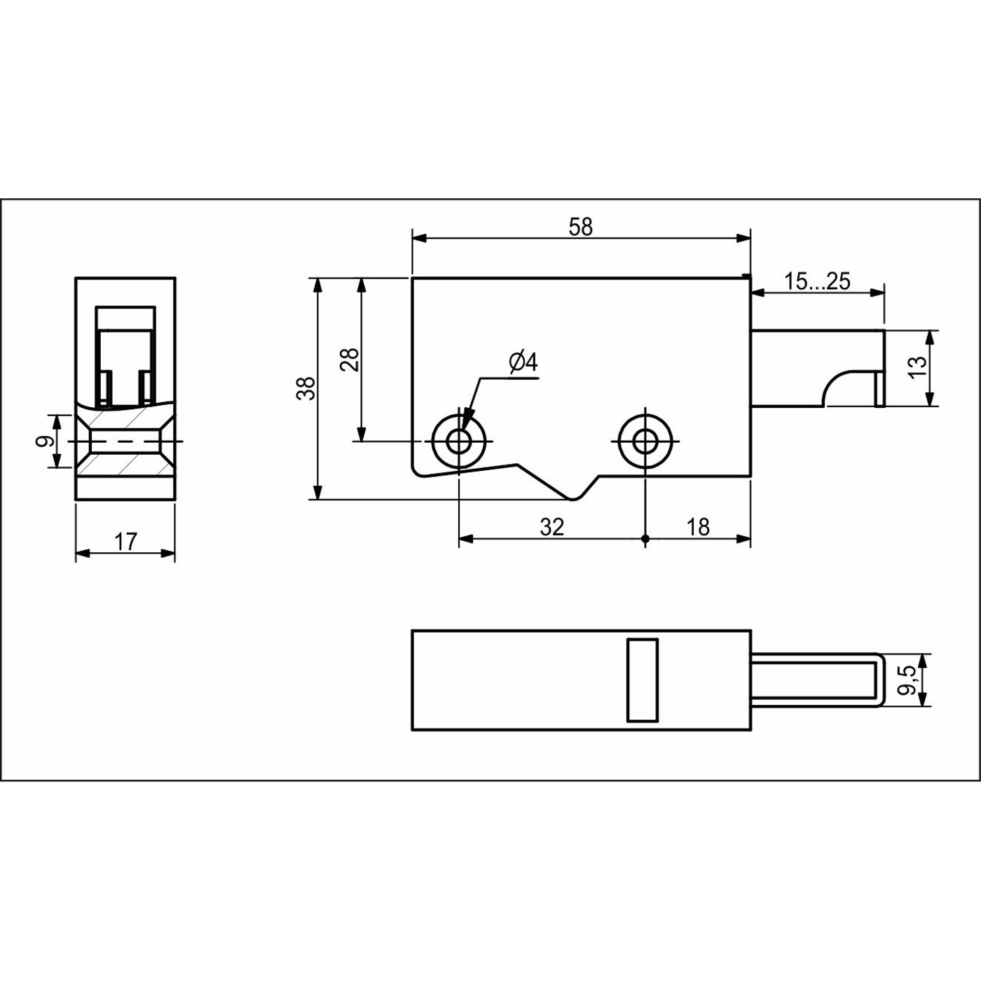 Навес кухонный регулируемый (простой) Белый AKS 13198