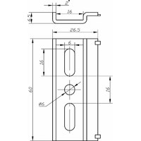 Шина для навесов L60мм (2,0мм) (уп/250шт) РБ 80948