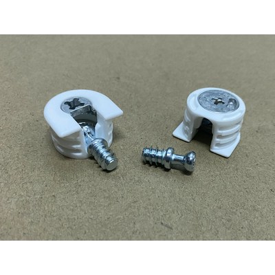 Эксцентр-ая стяжка меб. RAFIX D-20мм белый +шток 7.5мм (200/5000) BRILON