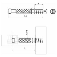 Шток эксцентрика 7*34(45)мм (1уп.1тыс.шт.), AKS 23675