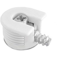 Эксцентриковая стяжка быстрого монтажа 20 мм белая+шток 6*7мм (1уп.0,2тыс.шт.) AKS 71537