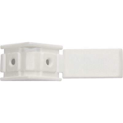 Уголок монтажный пластиковый с крышкой совместно, белый (1уп.100шт.) AKS 13232