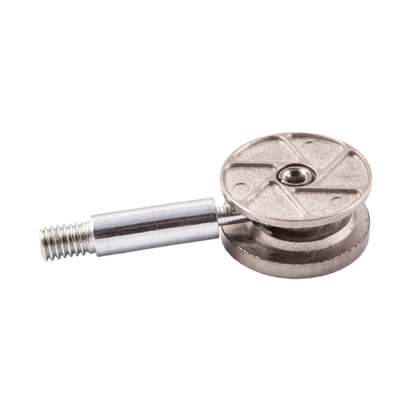 Эксцентриковая стяжка усиленная 25мм + шток 28мм, AKS, белая пласт.заглушка в комплекте  58299