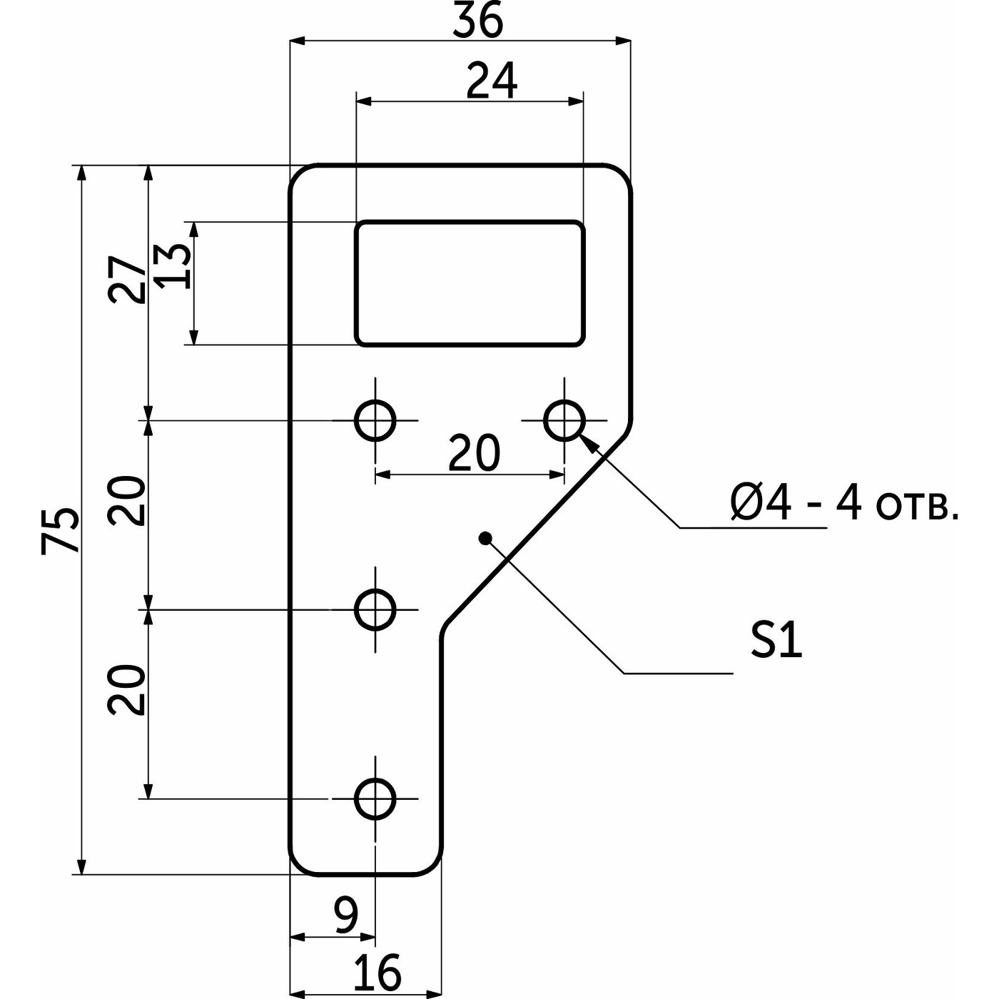Подвес ПКМ-01 (1уп.1тыс.шт.), белый цинк  AKS  84457