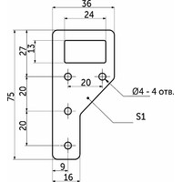 Подвес ПКМ-01 (1уп.1тыс.шт.), белый цинк  AKS  84457