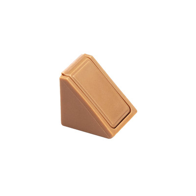 Уголок монтажный одинарный с крышкой цвет Ольха (1уп100шт) AKS 13233