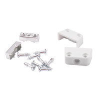 Стяжка трапециевидная белая (стяжка+пластик+1винт) (уп/1тыс.шт) AKS 58311