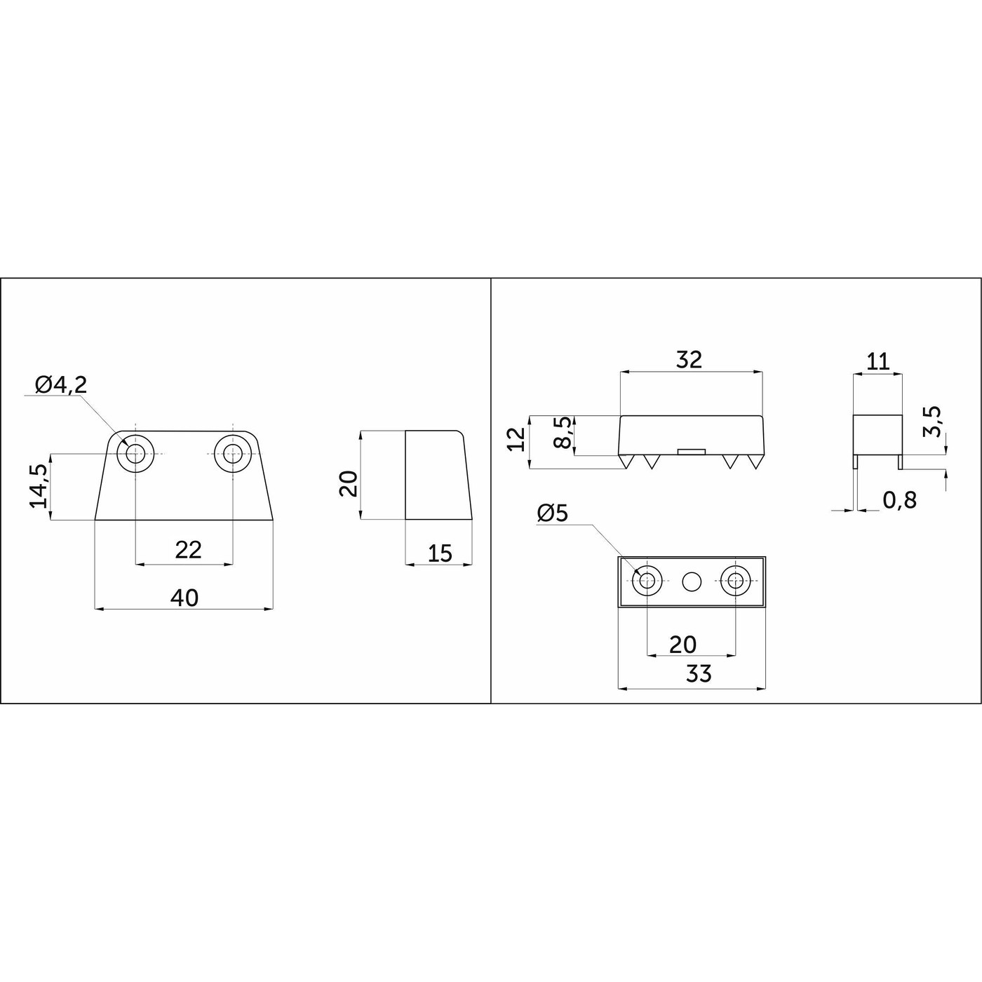 Стяжка трапециевидная белая (стяжка+пластик+1винт) (уп/1тыс.шт) AKS 58311